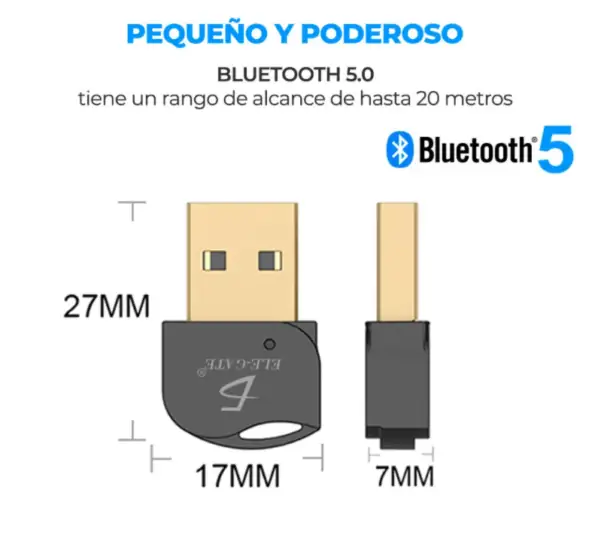 Mini Adaptador Bluetooth 5.0 Usb 3.0 Computadora Pc  2