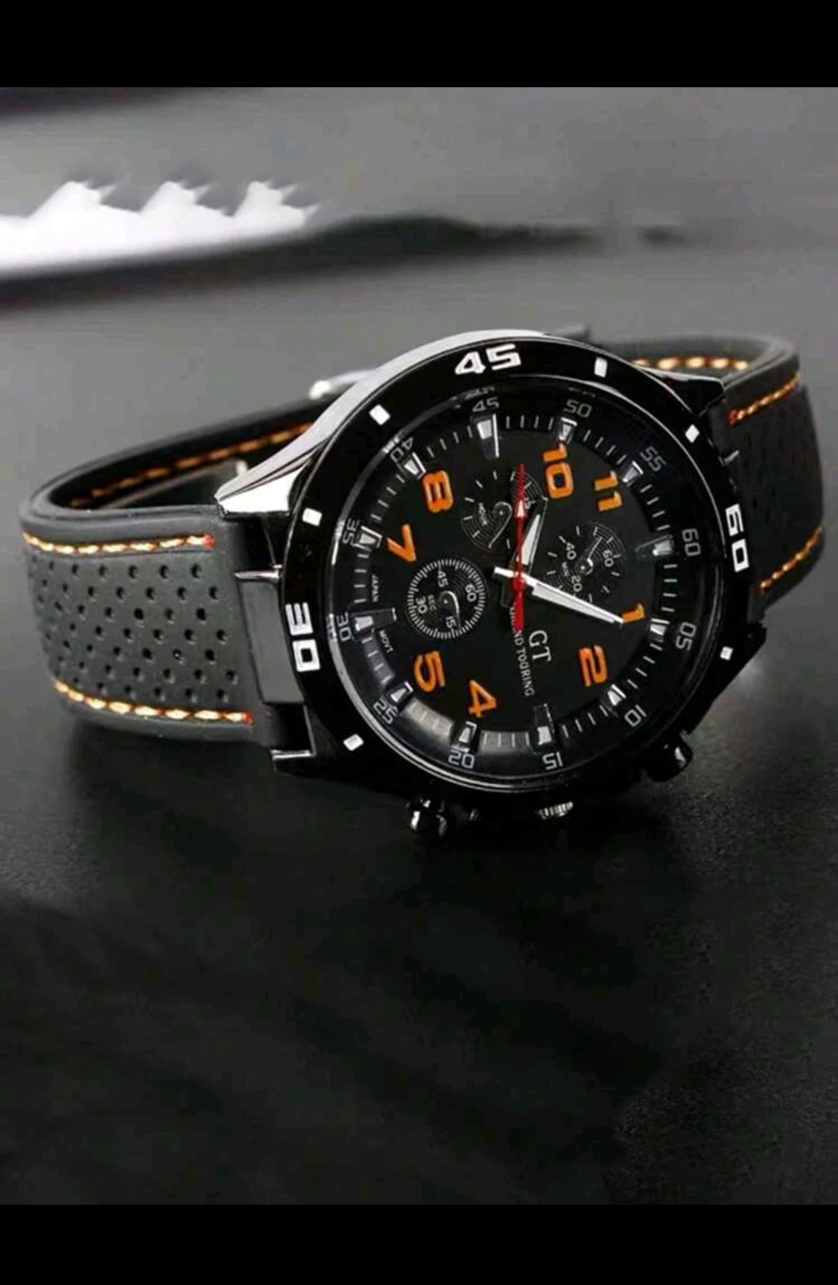 Reloj Deportivo GT Grand Touring Racing - Black & Orange