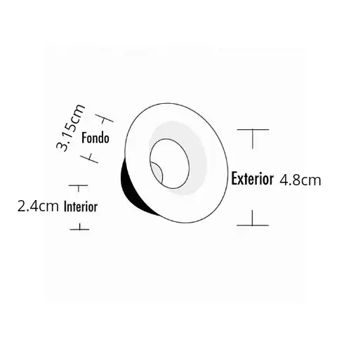 OJO DRAGON LED 3W NEGRO REDONDO 4