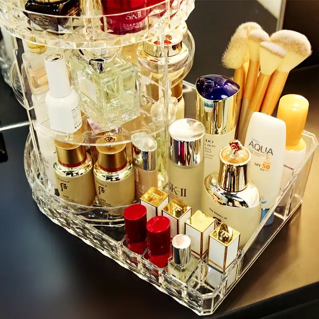Organizador Giratorio Para Accesorios De Maquillaje  3