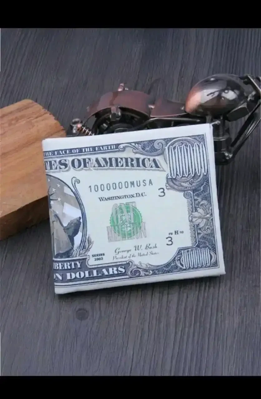 Billetera de caballero con diseño de Dolar Americano 2
