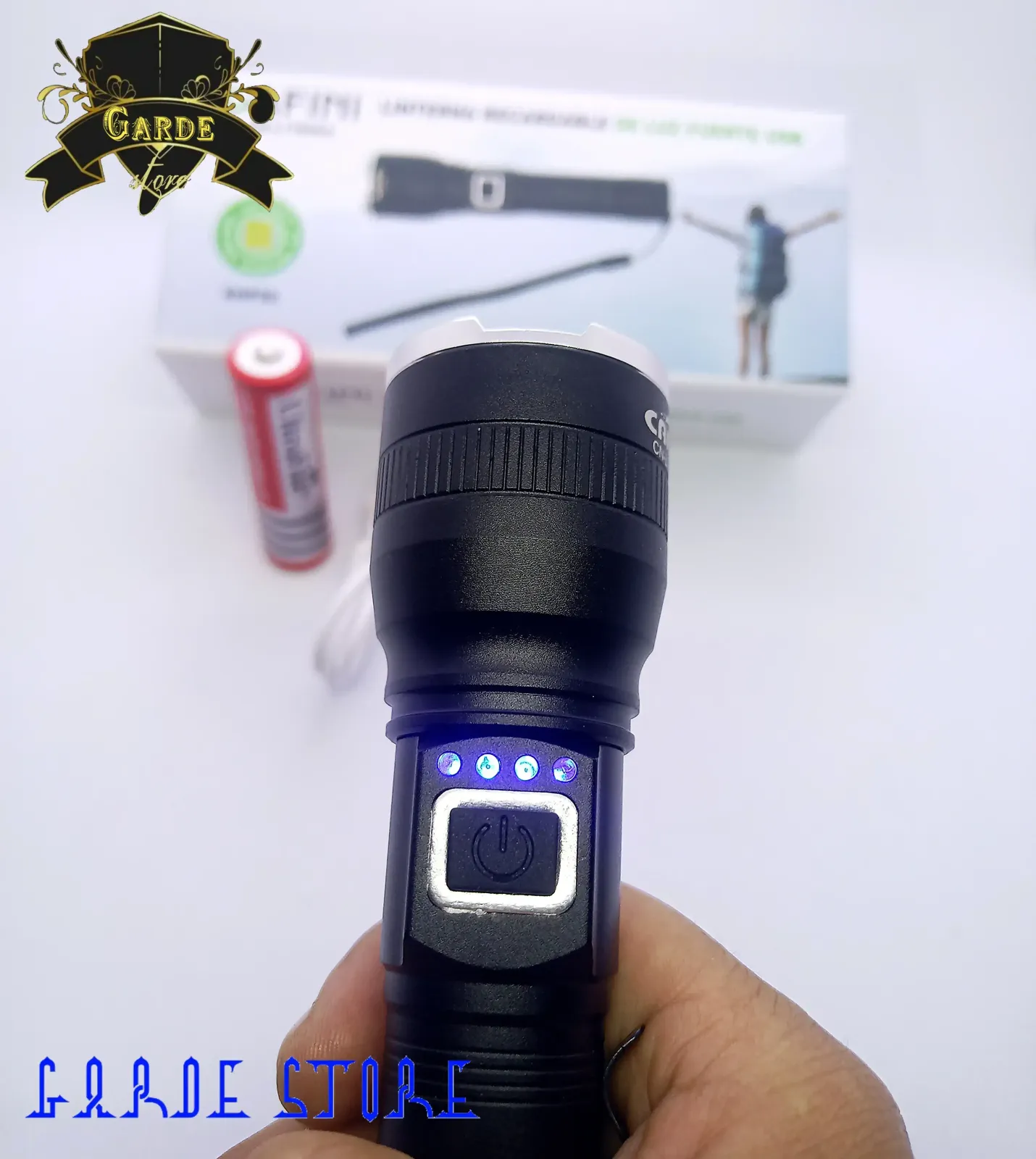 Linterna tactica cafini 8000wat  2