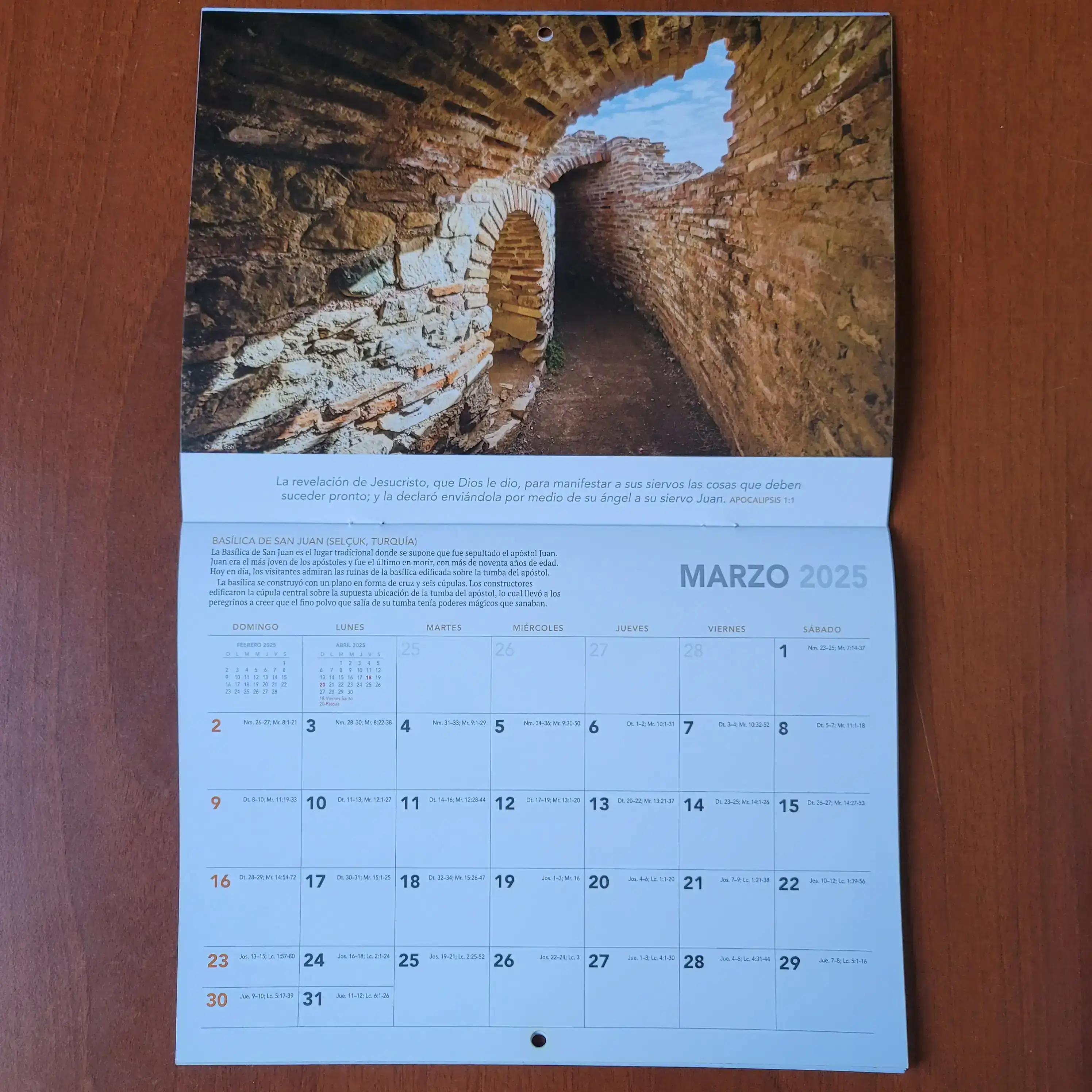 Calendario 2025 Tierras de la Biblia 2