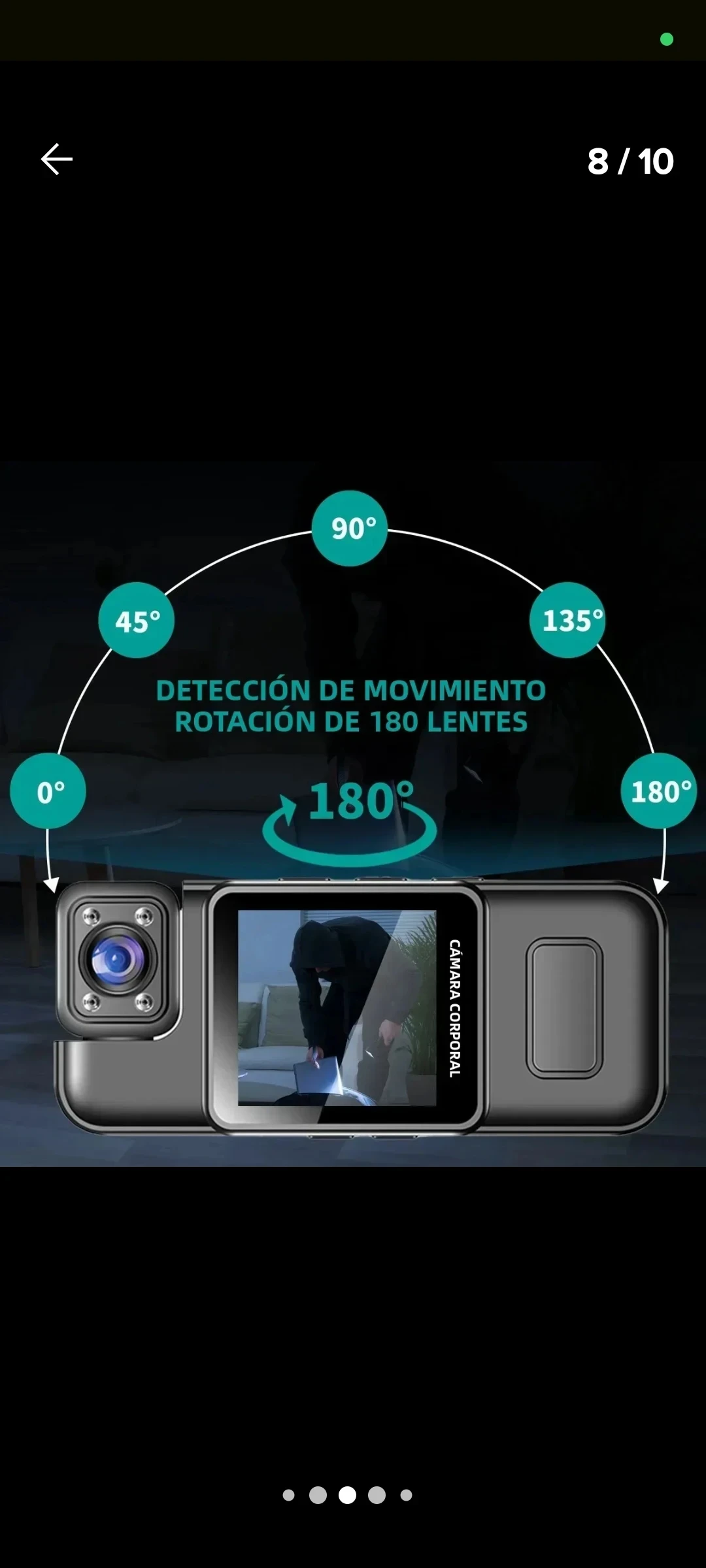 Mini cámara corporal 4k HD WIFI 7