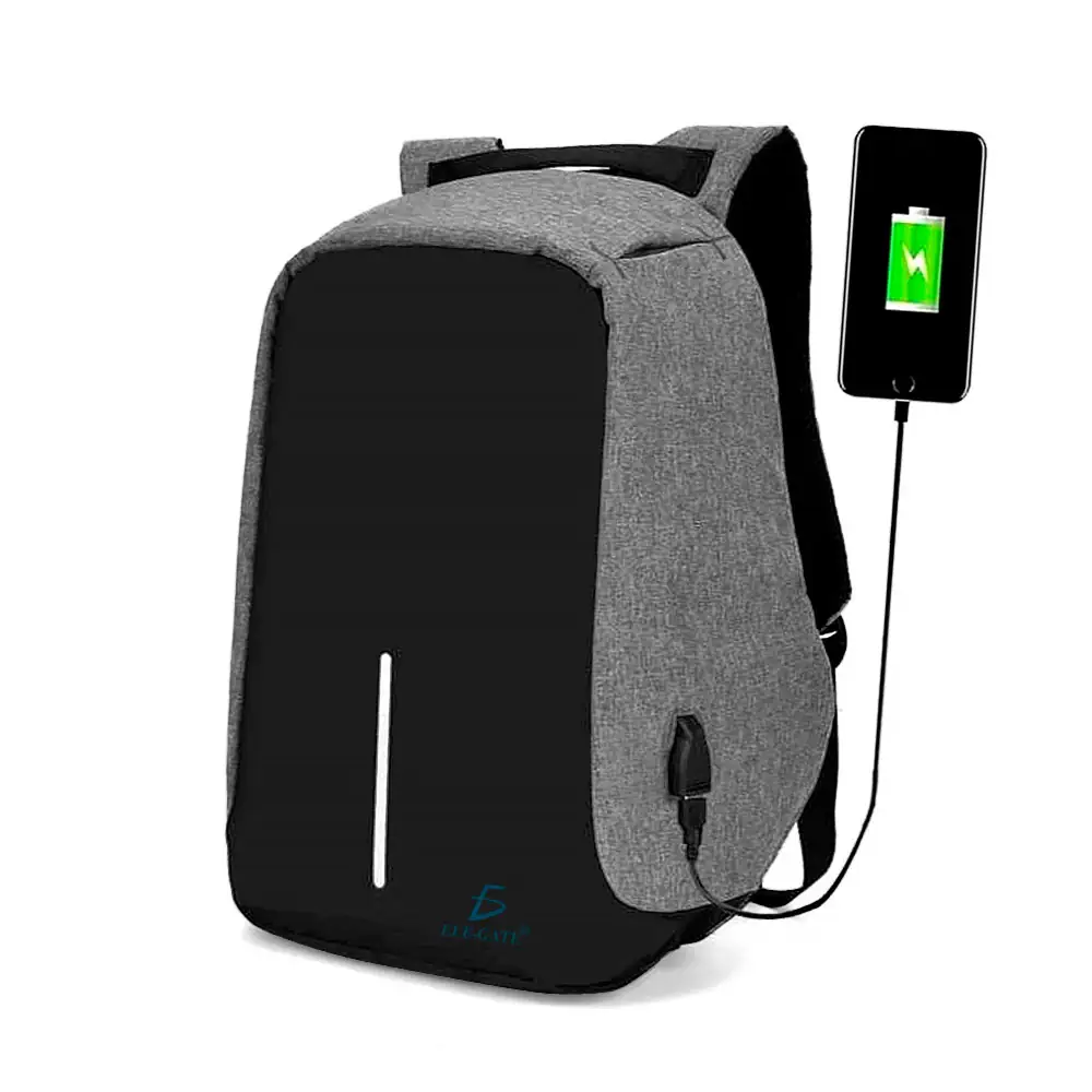 Mochila Grande Con Puerto Usb 