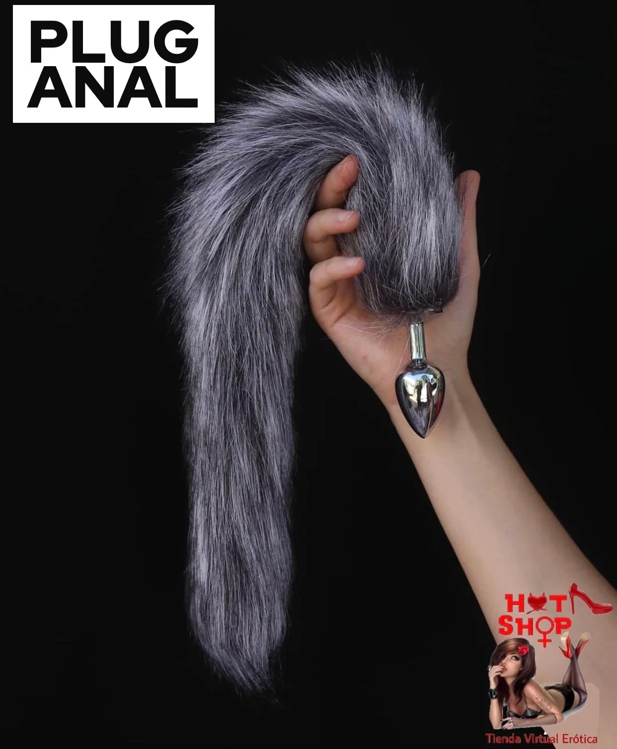 Plug Anal Metálico Colita dw Zorro