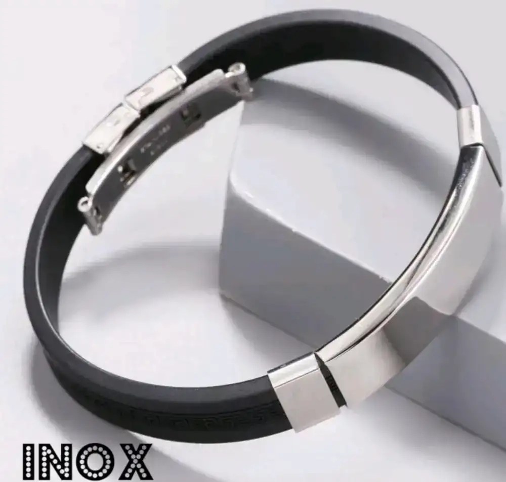 Acero Inoxidable y sintetico pulsera 