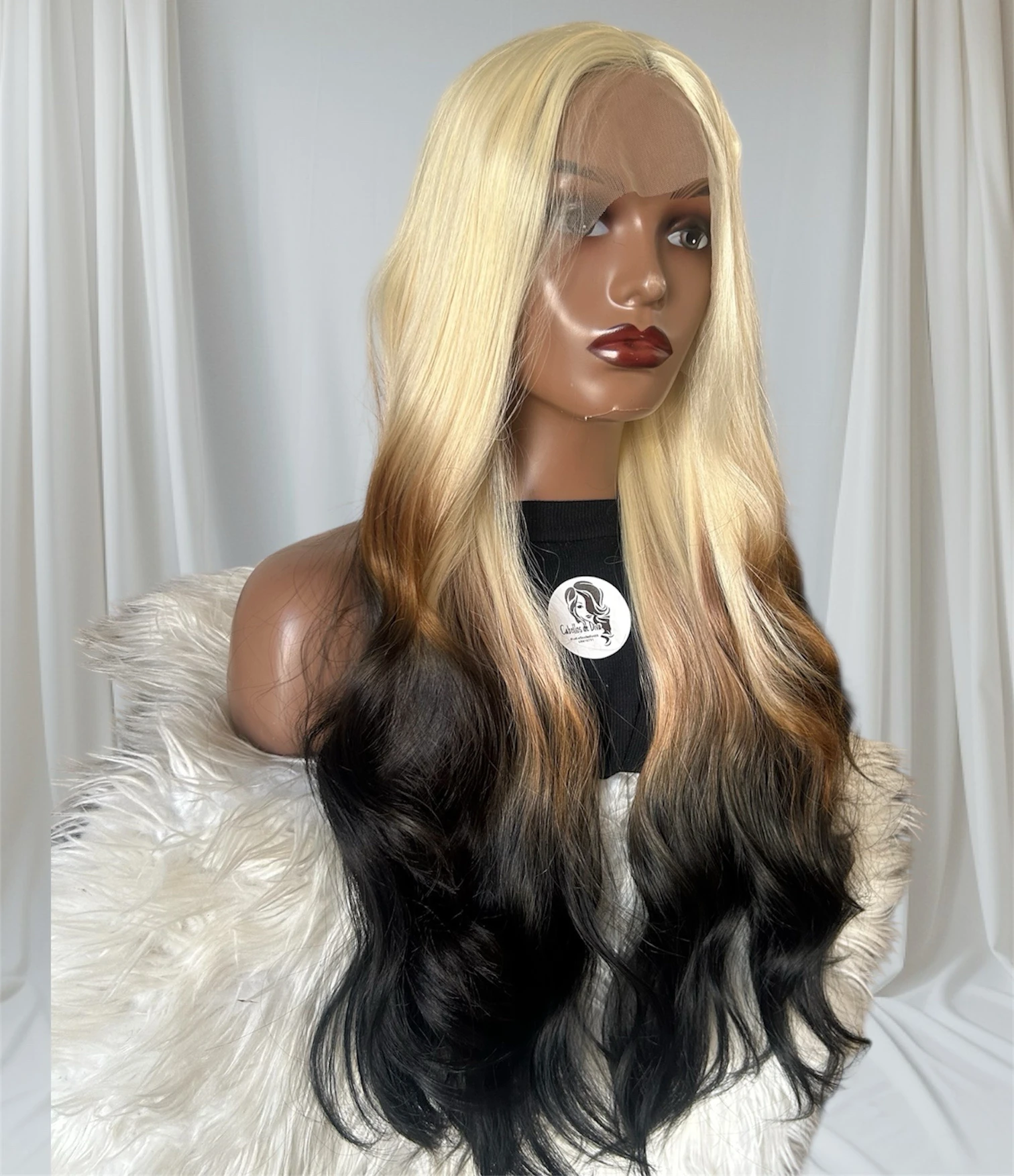 Peluca semi narural  de encaje frontal lace 13x4, 28 pulgadas  4