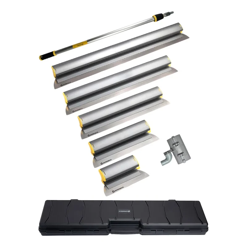 Kit Premium Espátulas Llanas Hiperseco Aluminio