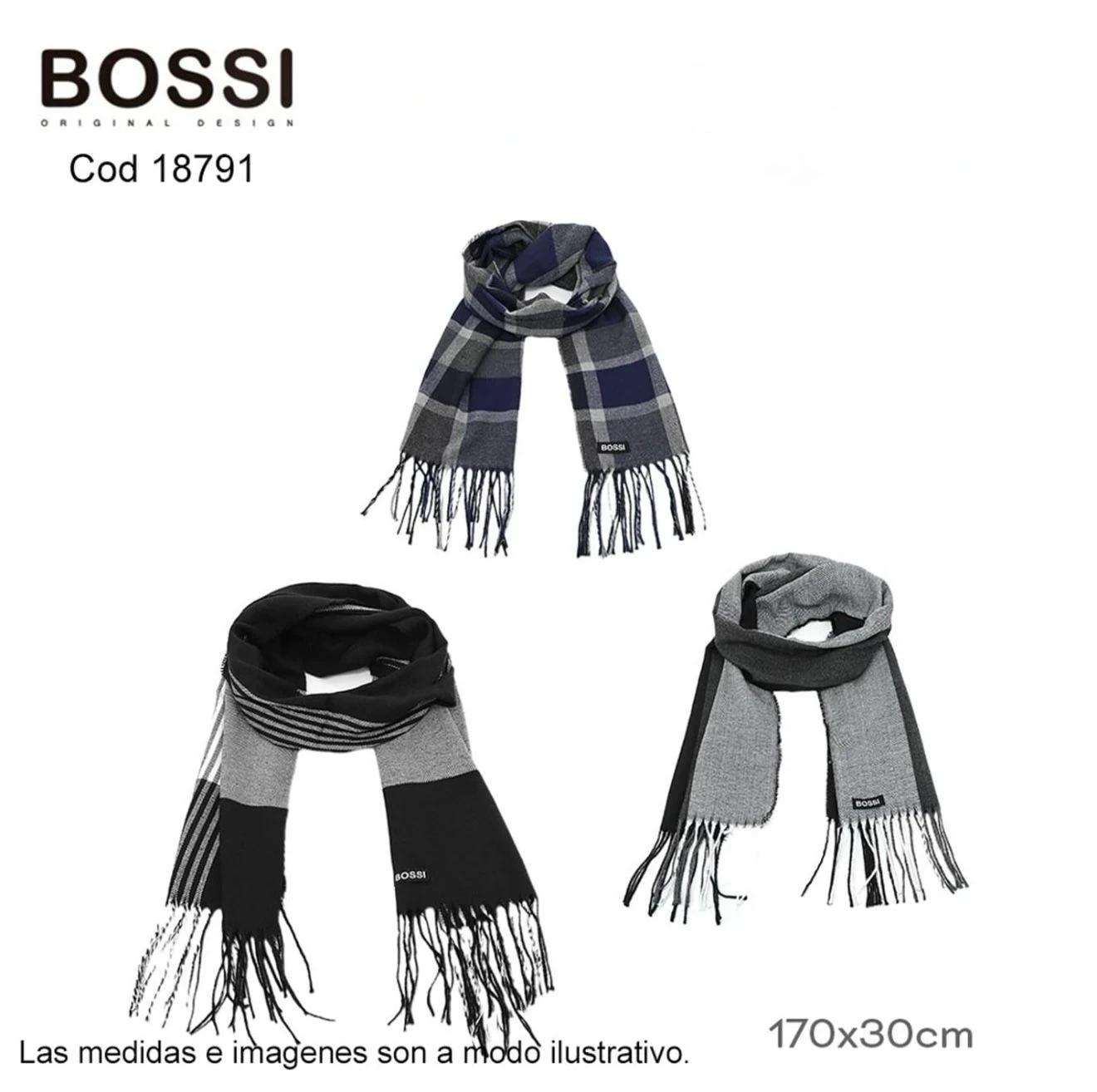 BUFANDA DE HOMBRE BOSSI 18791