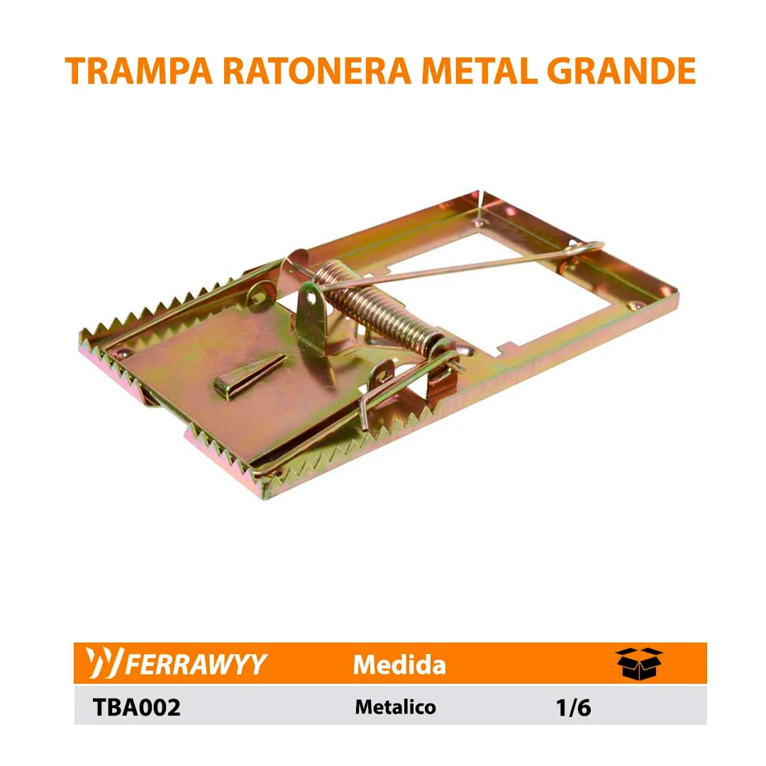 TRAMPA RATONERA METAL GRANDE 