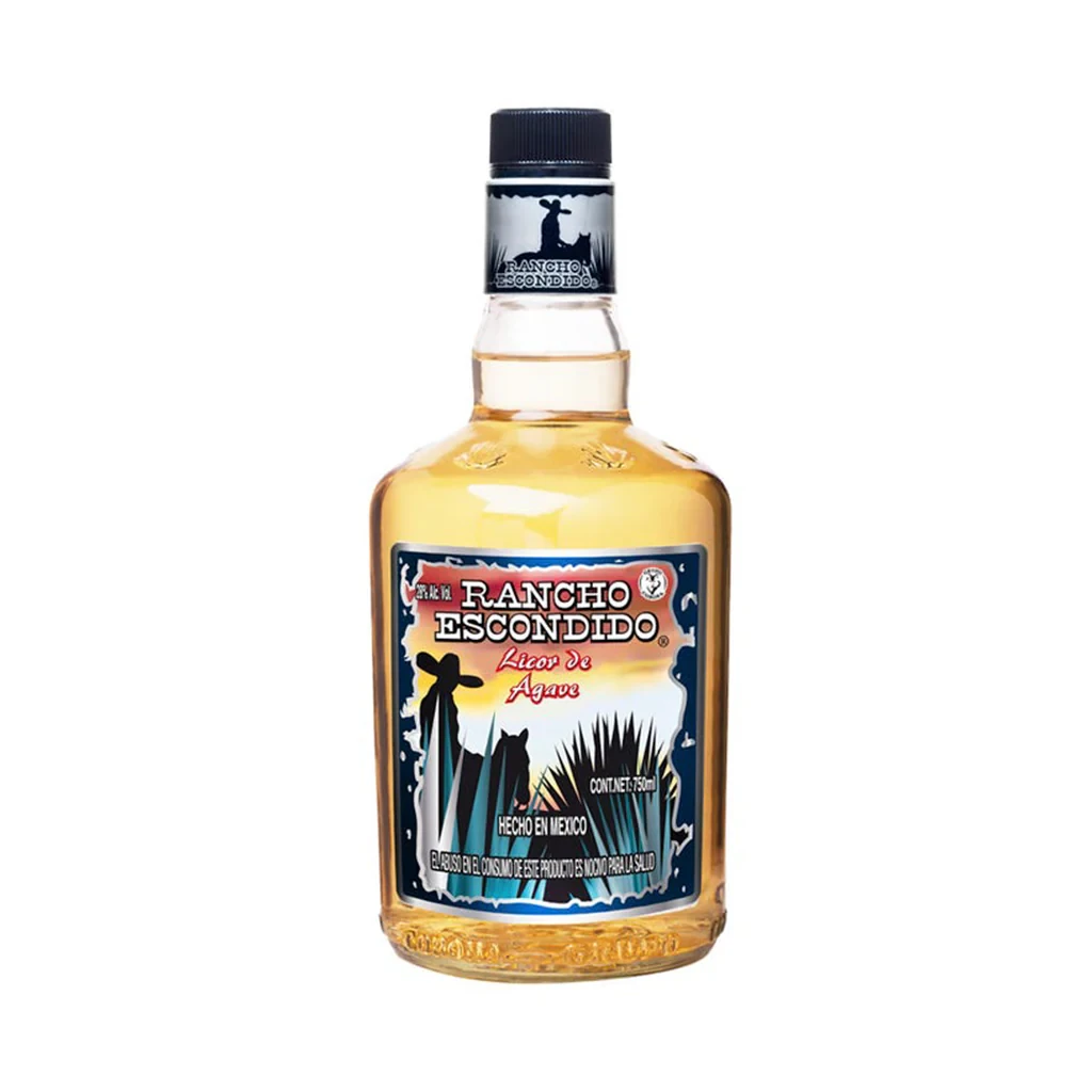 Rancho escondido licor de agave 750 ML 28 % ALC. VOL.