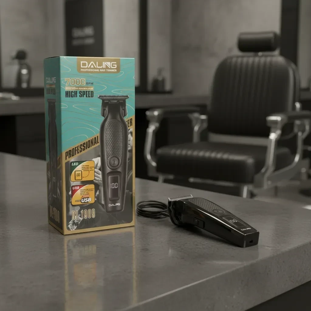 Cortadora De Pelo Daling Dl-1909 Pro Usb Led 7000rpm 2