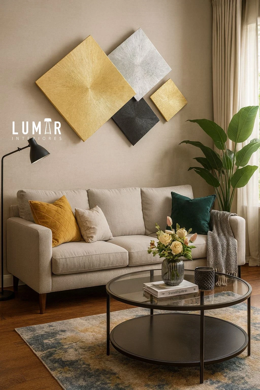 DECO ROMBOS SOLARES DECORACIÓN PARED 2