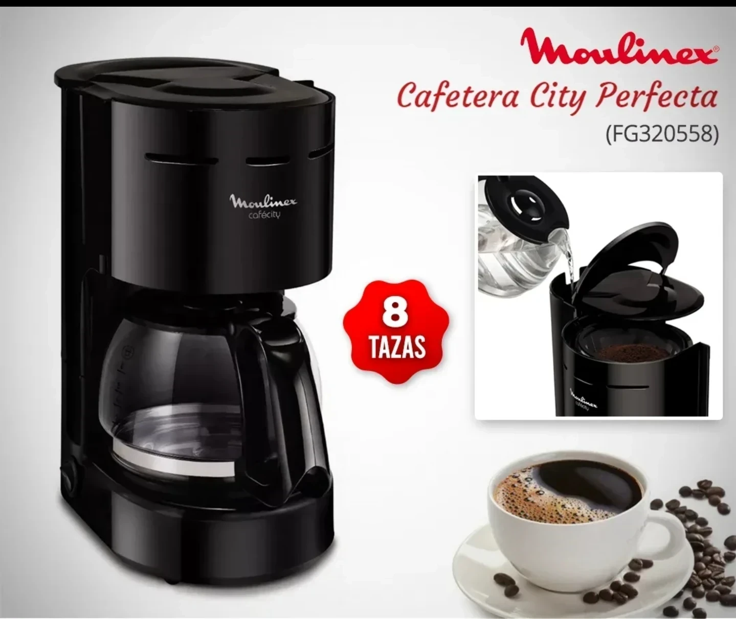 CAFETERA MOULINEX 6 TAZAS