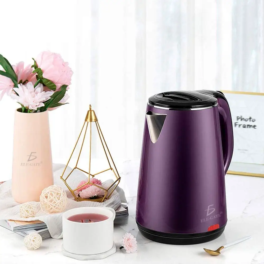 Jarra tetera cafetera eléctrica 1.8 litros Acero inoxidable portátil 