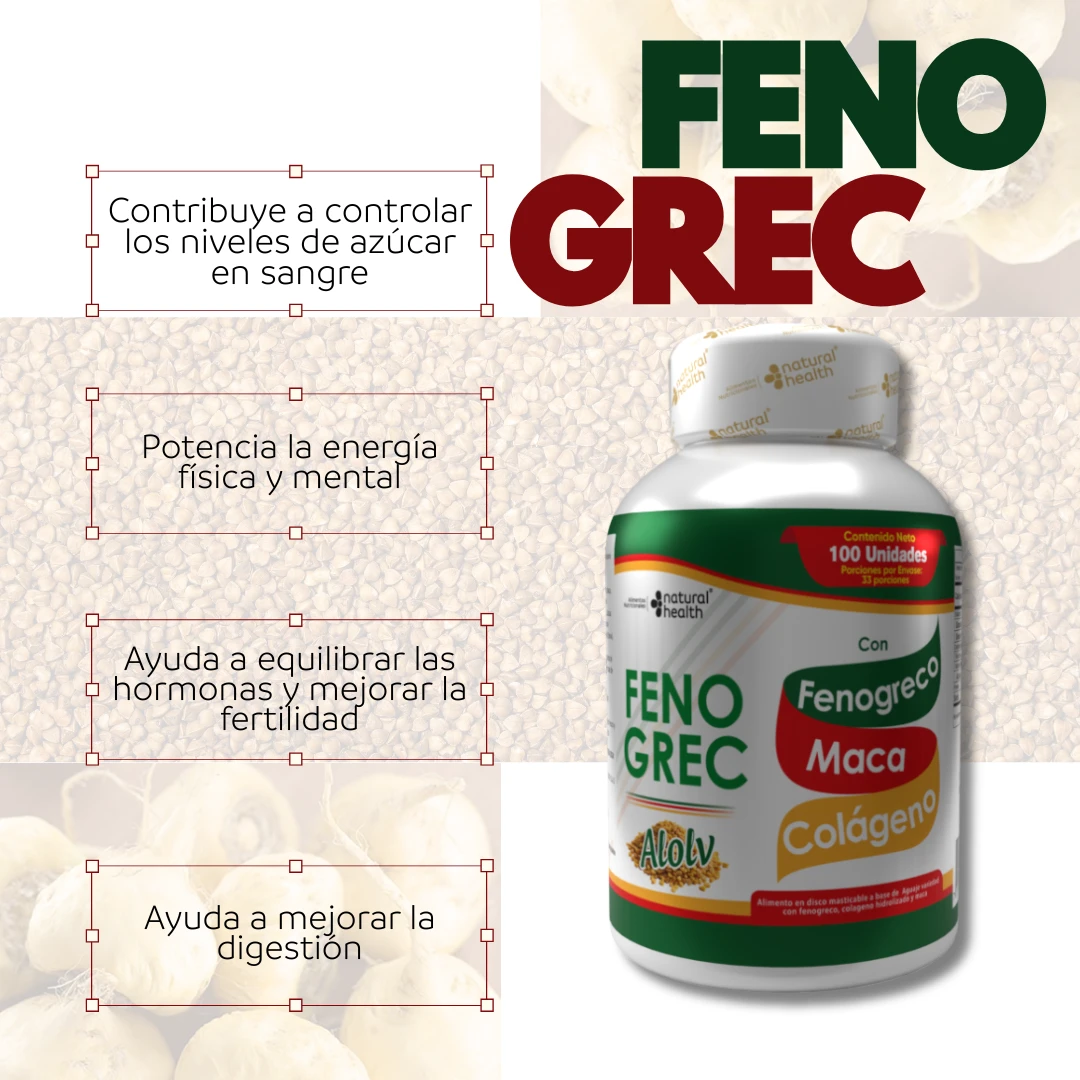 Fenogreco + Maca + Colágeno - 100 pastillas  3