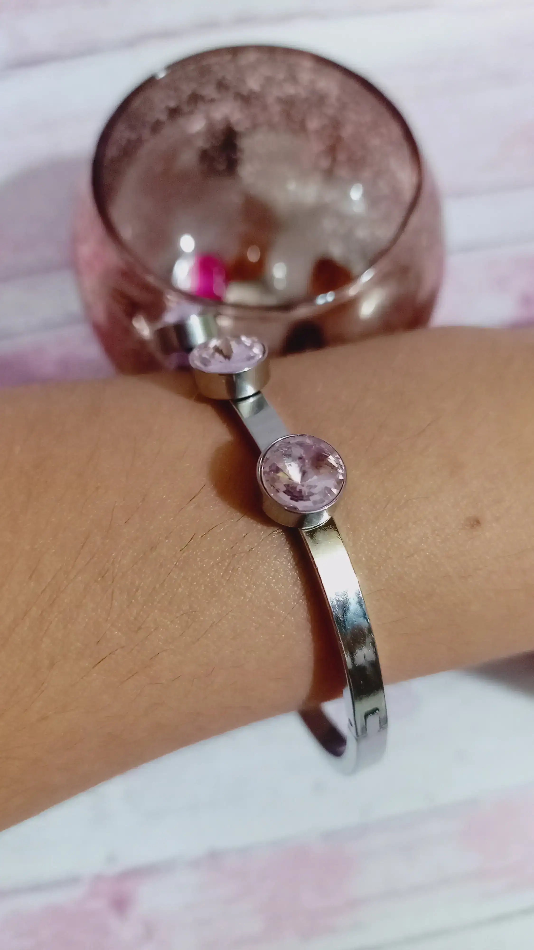 ESCLAVA BISAGRA CON STRASS ROSA!!! DIVINA 2