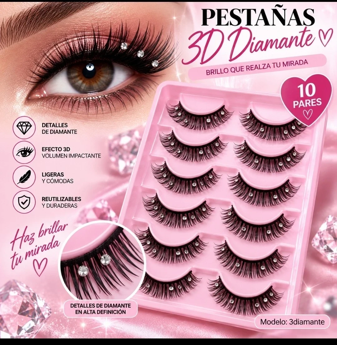 lumera tablon de pestaña x 10 pestañas efecto luxury diamond