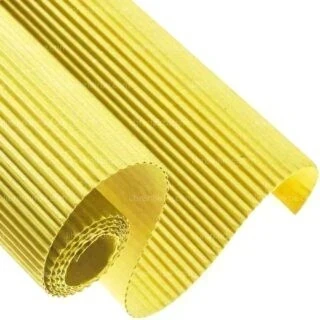 Corrugado amarillo pliego opaco