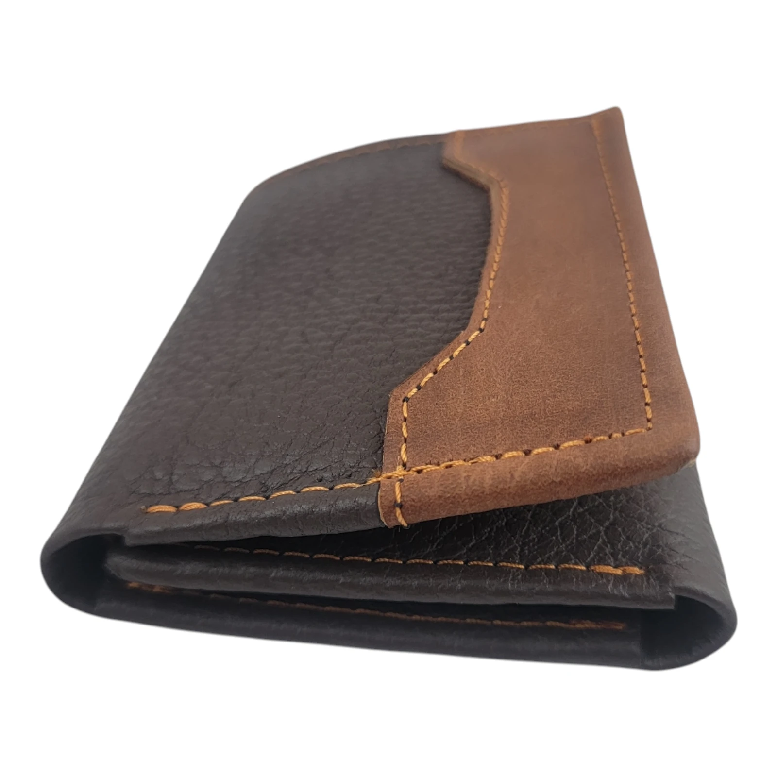 Billetera de Cuero Genuino | Estilo Clásico Bicolor 2