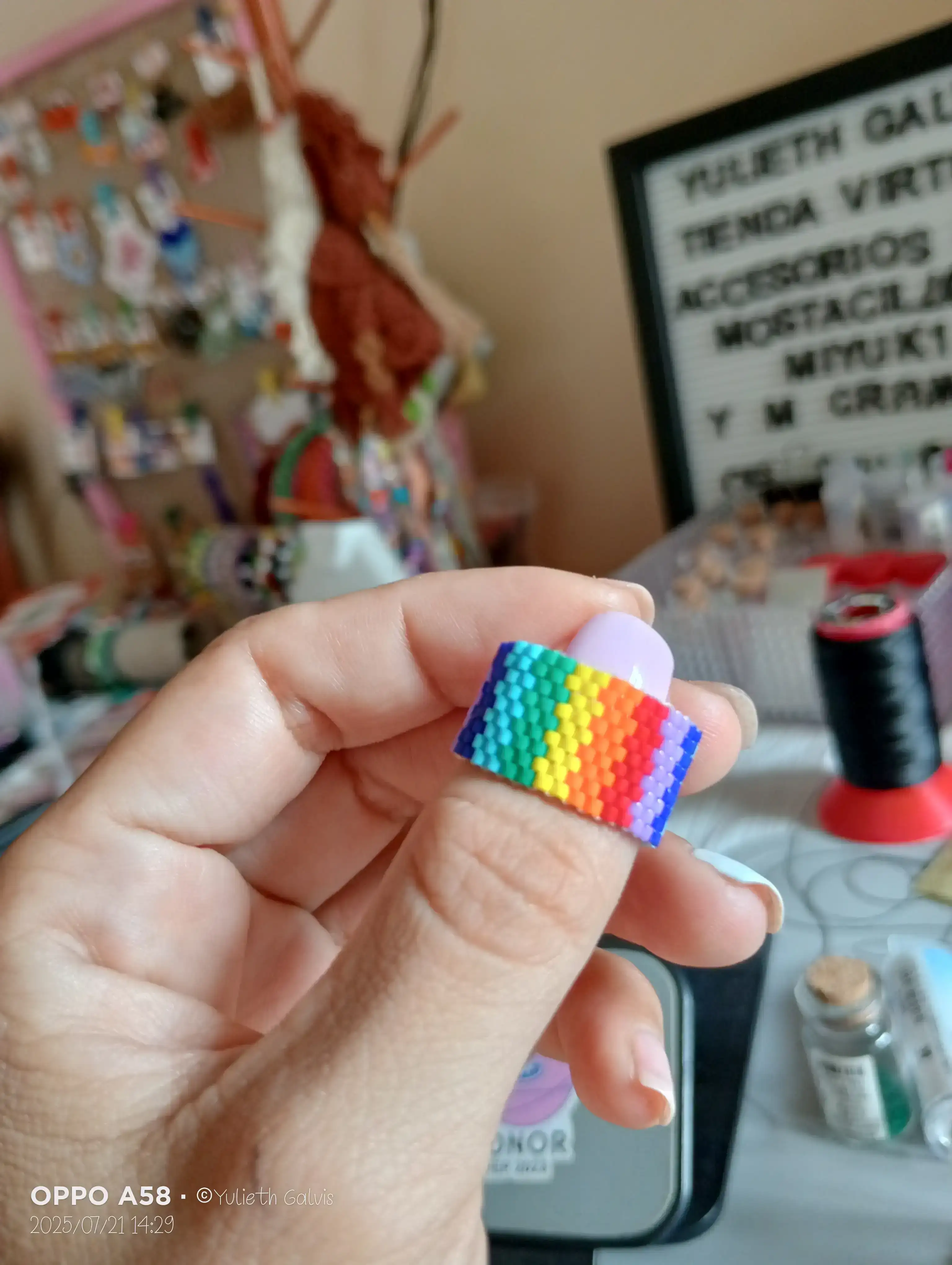Anillos tejidos en miyuki