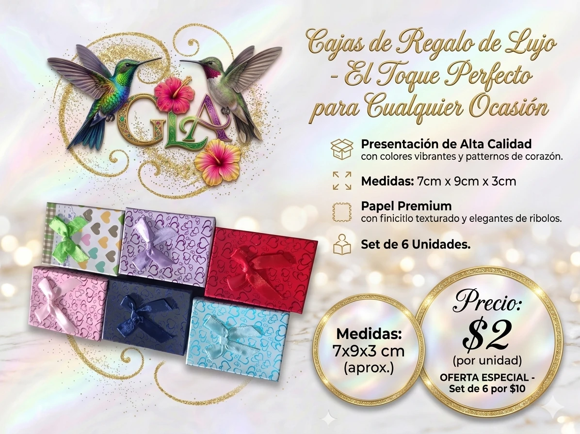 Cajitas para regalo de joyería 