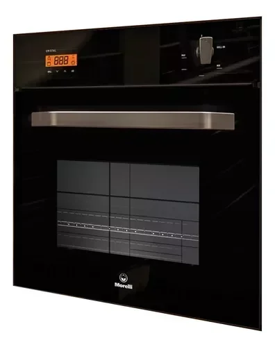 Horno Empotrable Morelli Gas Cristal 900 Grill Negro 2