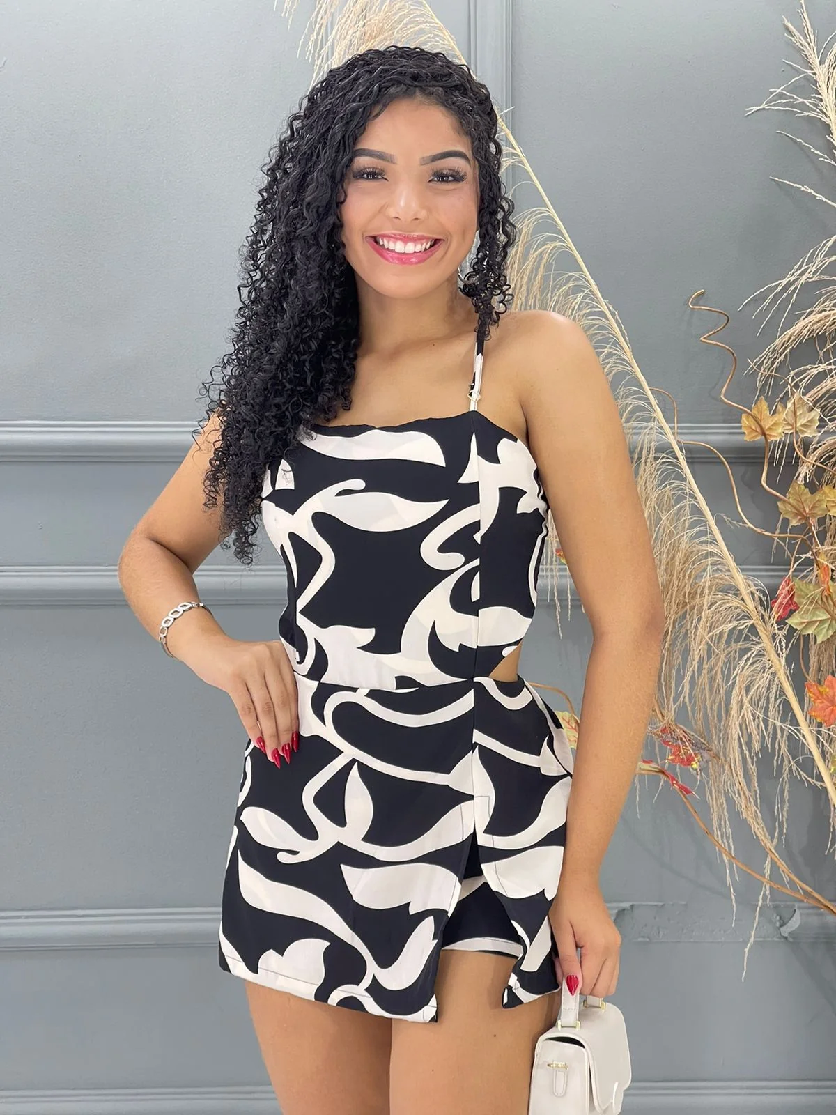 MACAQUINHO SHORT SAIA ESTAMPADO 8