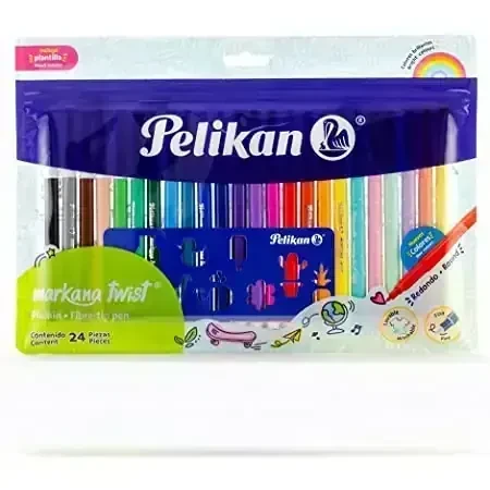 Pelikan estuche con 24 plumines de colores  4