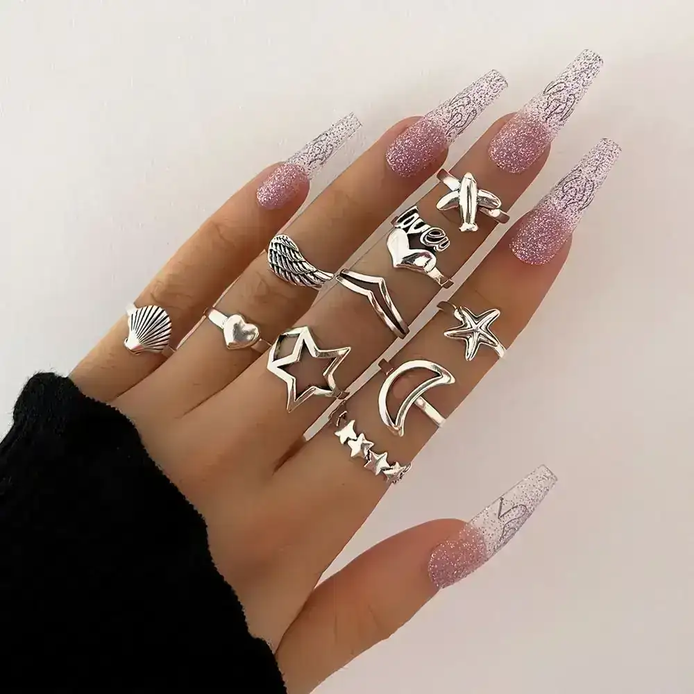 Set x10 Anillos Louves REF: D07