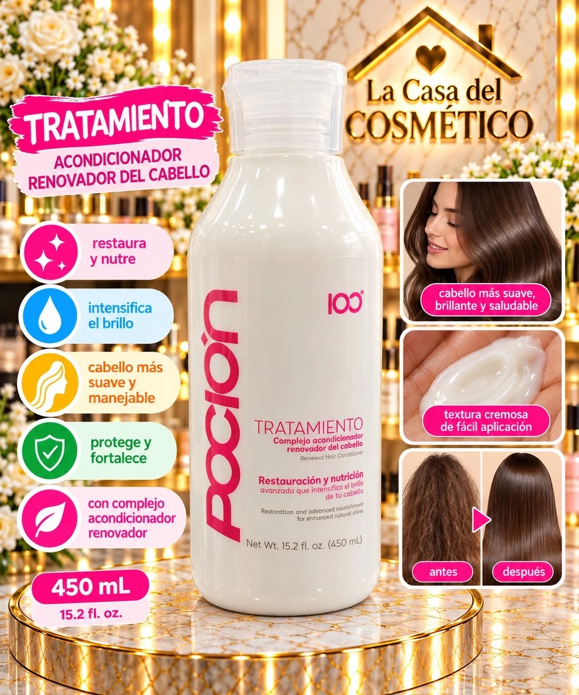 la pocion tratamiento acondicionador reparacion 450ml