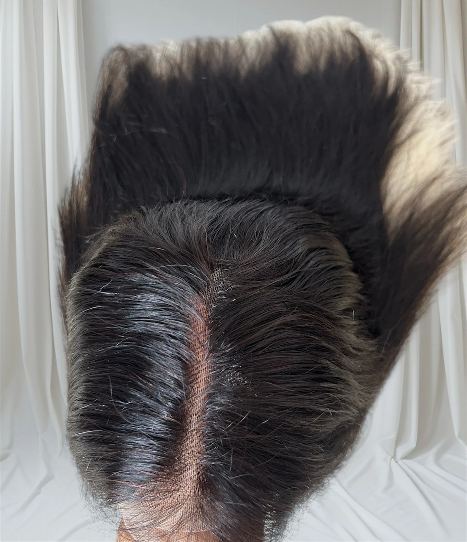 Peluca de cabello humano 14 pulgadas, frontal lace  13x4, densidad media  5