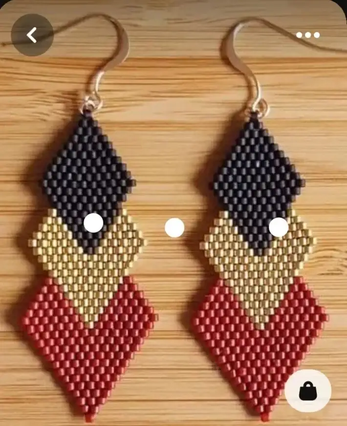 Aretes en 3 Rombos  2