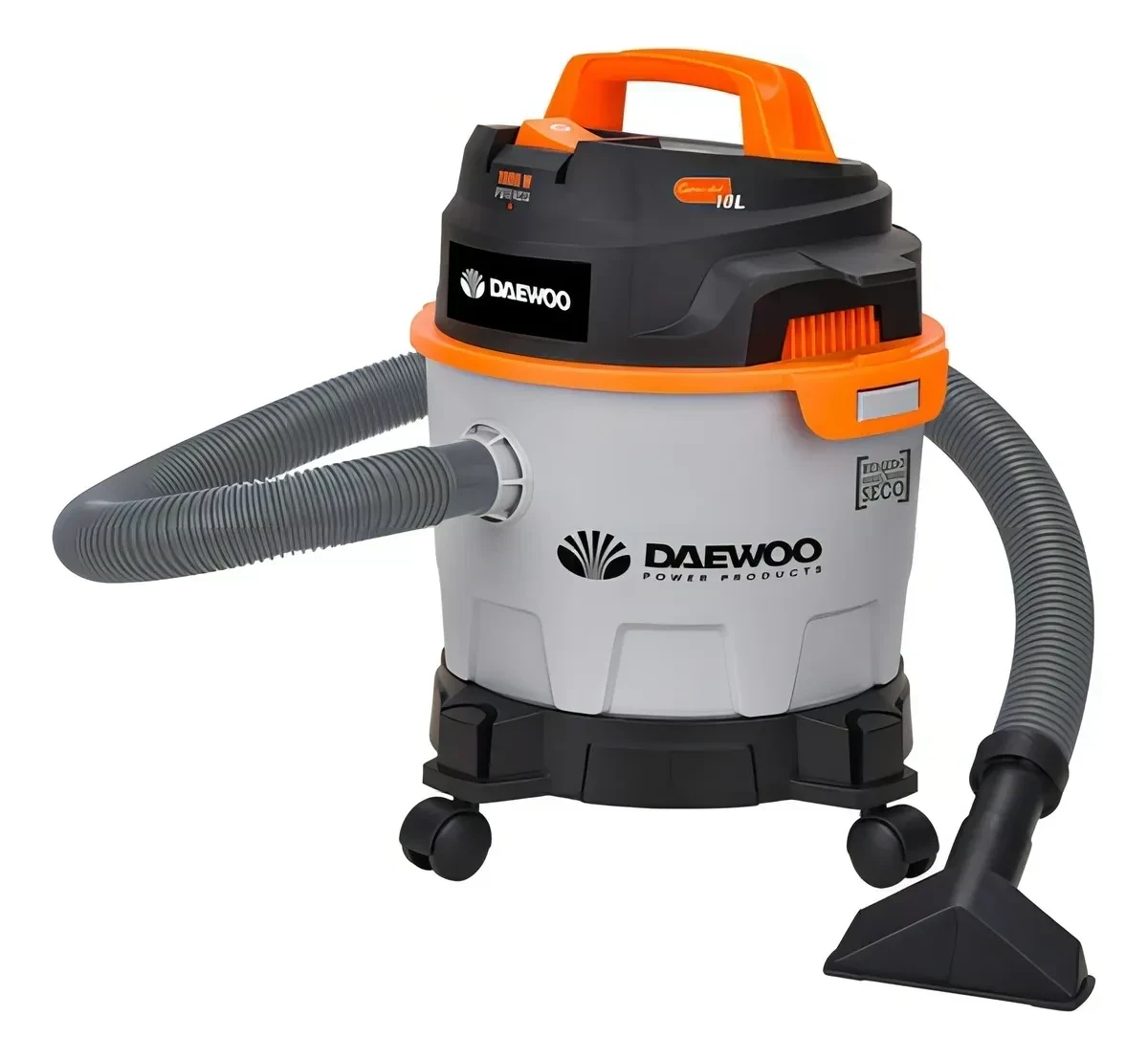 Aspiradora De Polvo Y Agua Daewoo 10lts Sopladora Color Gris/Negro/Naranja 220 V