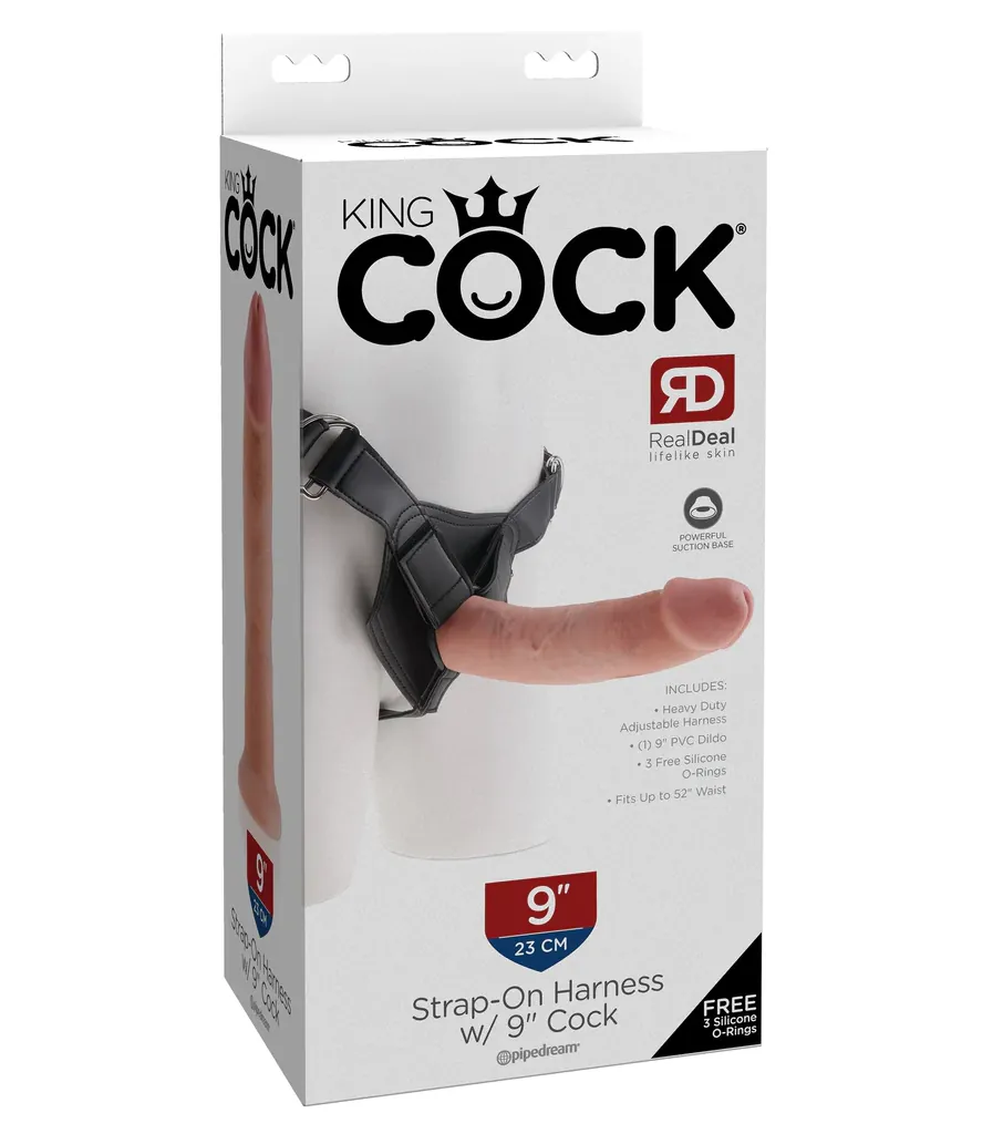 King Cock Strap-on Harness w/ 9″ Cock 2