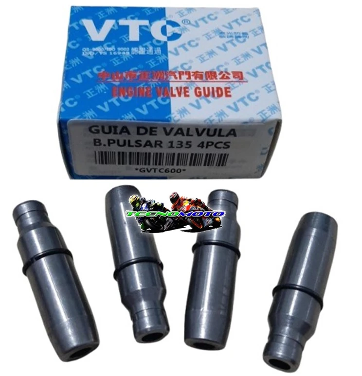 GUIA VALVULA BAJAJ 135 ROUSER/PULSAR 4PCS.  