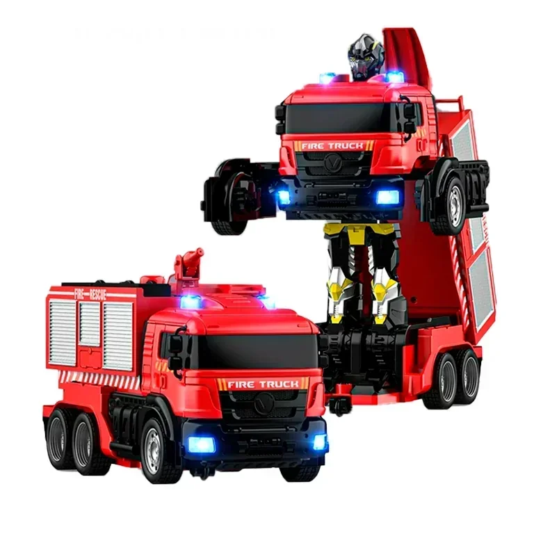 Carro Bomberos Transformer Control Luces y Sonido 2