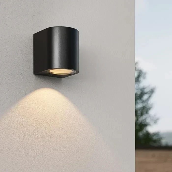 APLIQUE PARED NEGRO ENSI IP65 1L GU10 2
