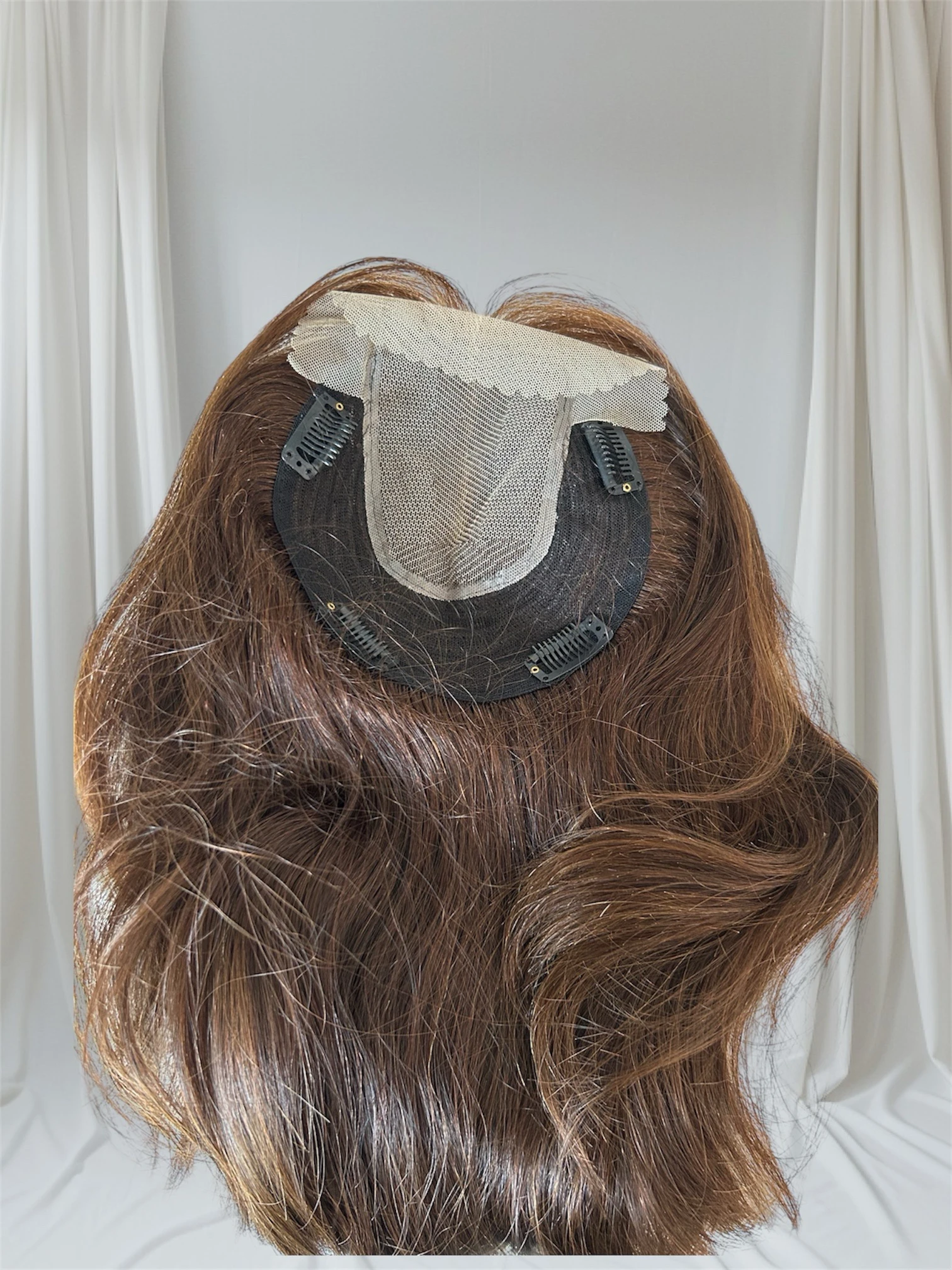 Topper cabello humano 14” con frontal  5