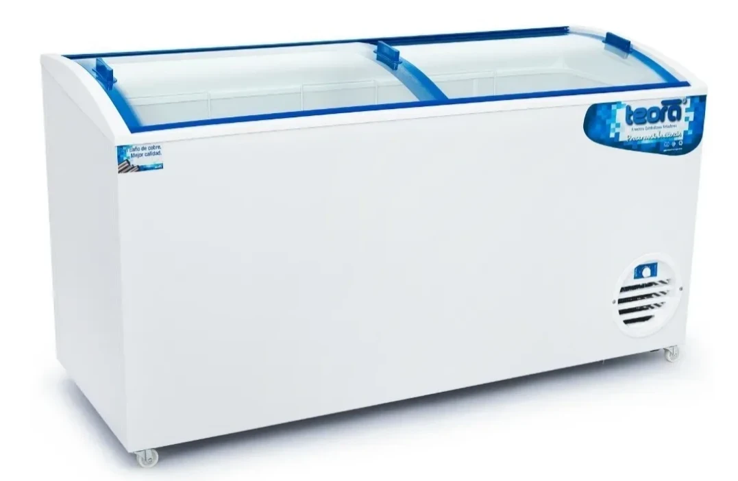 FREEZER HORIZONTAL DE POZO TEORA FH550CI TAPA DE VIDRIO 550LTS
