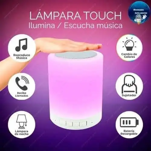 Bocina lampara touch 2