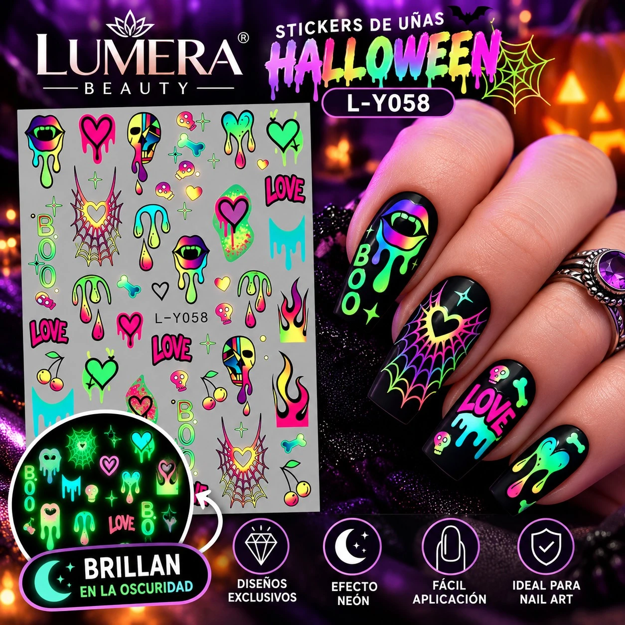 lumera sticker para uñas l-y058