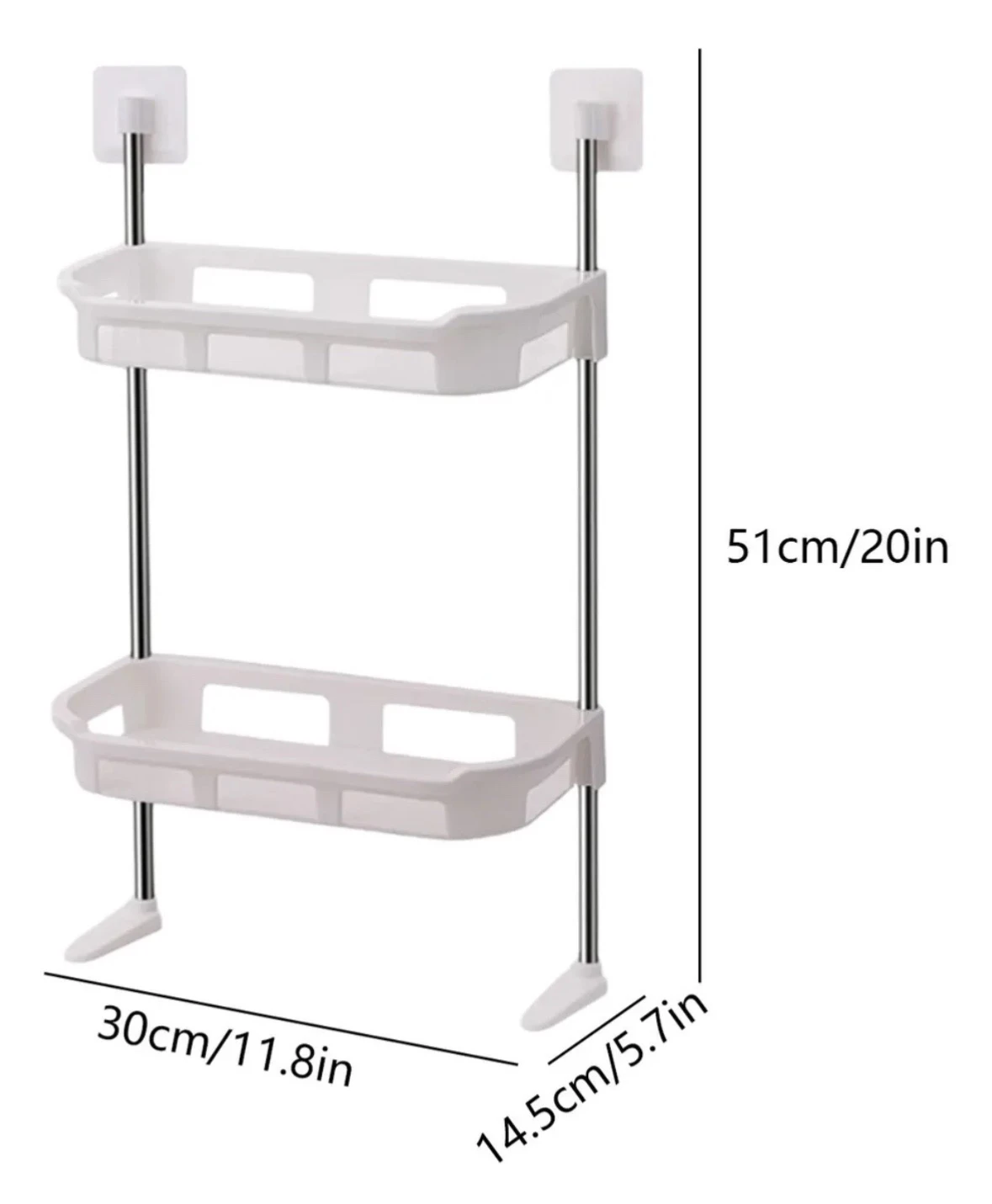 Estante para baño 2 niveles 5