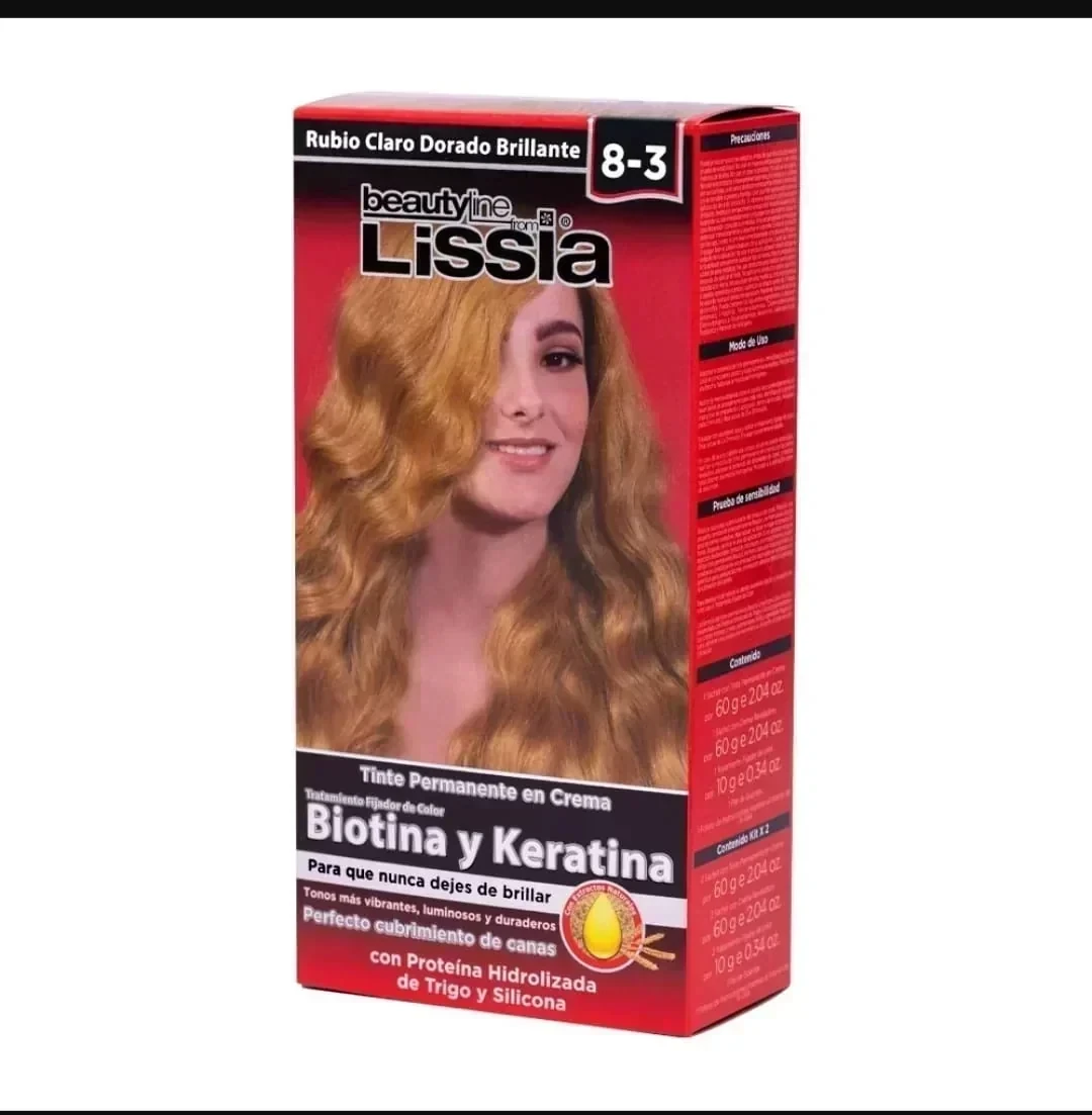 lissia tinte 8.3 rubio claro dorado brillante