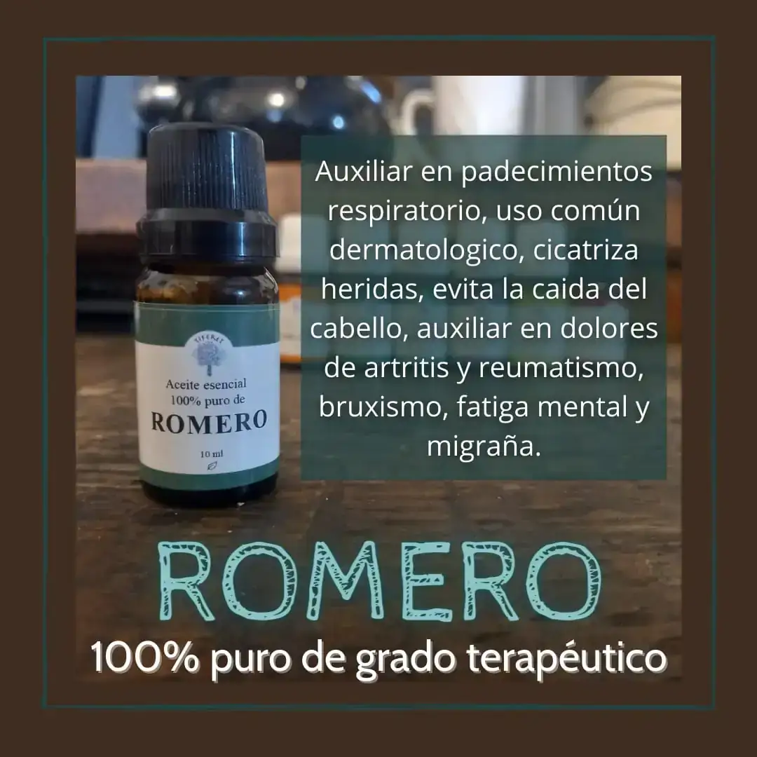 Aceite esencial de Romero 10, 30 y 100 ml