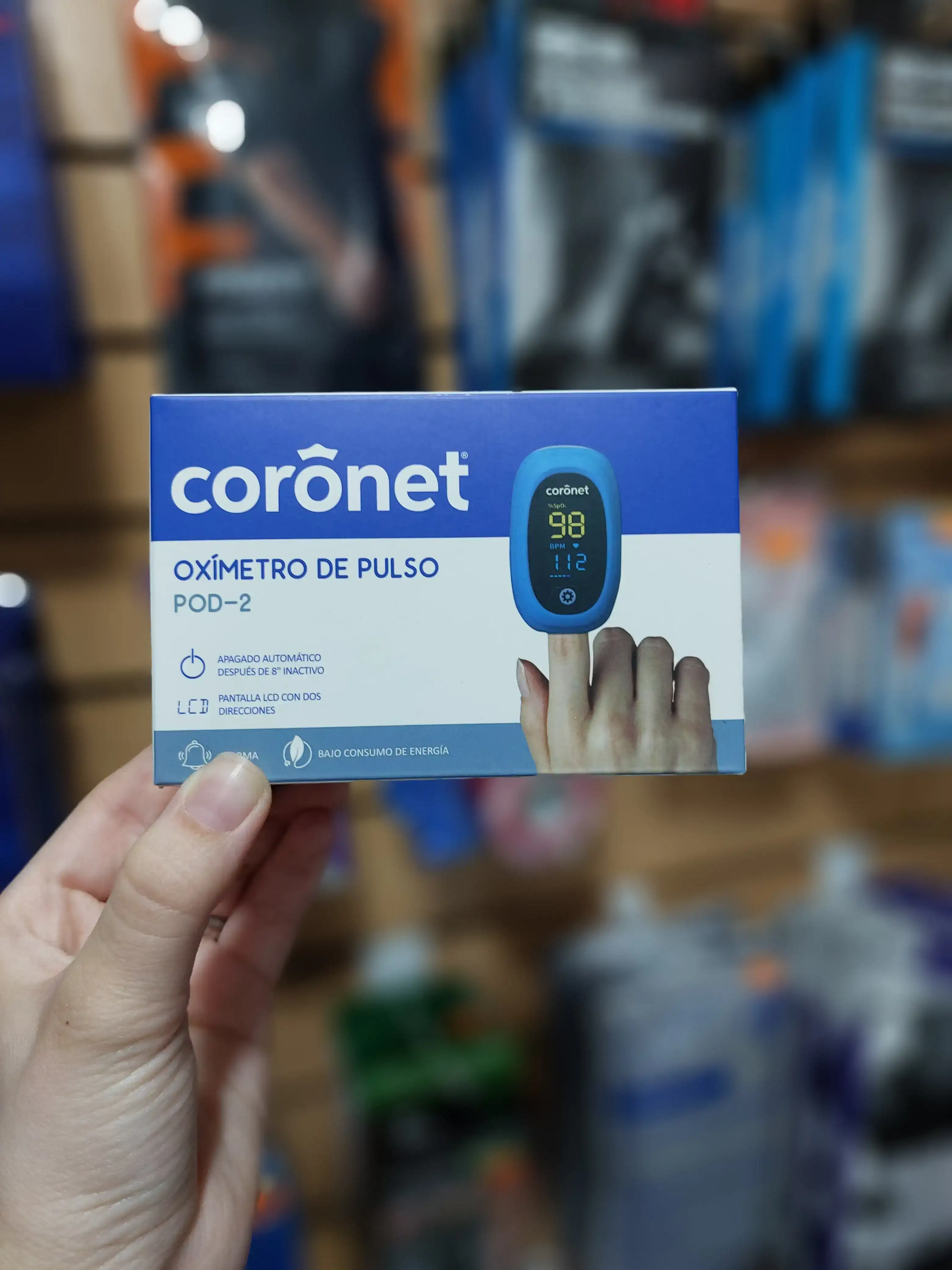 OXÍMETRO DE PULSO CORONET. PROF