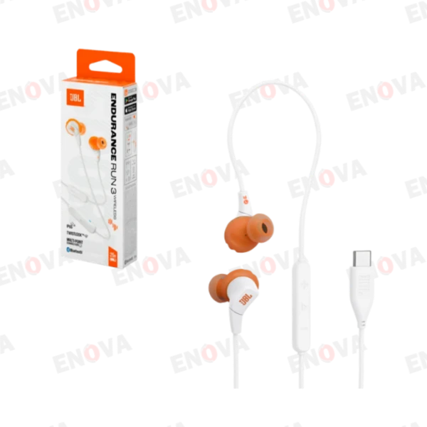 JBL Endurance Run 3 – Audífonos deportivos con cable USB?C, 