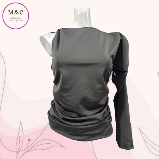 Blusa Talla- Mediana una sola manga  3