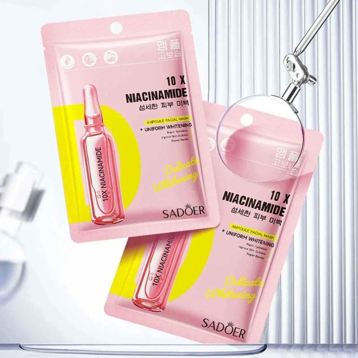 ✨ Mascarilla Facial Ampoule 10X Niacinamida – Sadoer ✨ ☺️🌈